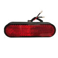 FG Universal Motorcycle Rear Reflector License Plate Light 3 LED Number Plate Light Tail Red Reflector. 