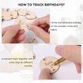to Remember Wall Hanging Board Family Celebrations Board for Birthday Gift Wooden Calendar Birthday Reminder Days. 