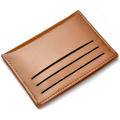 Brown ID Card Holder Secure Slim Design Black  Case Multi Slot PU Leather Slim Wallet for Business Use Personal Use Men's Accessory Bank Cards ID Protection. 