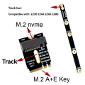 M.2 Wifi Adapter M.2 Wifi to Nvme SSD Adapter PCIe4.0 to M2 NGFF Key A+E Wifi Card Raiser for WiFi/WWAN/LTE Module. 