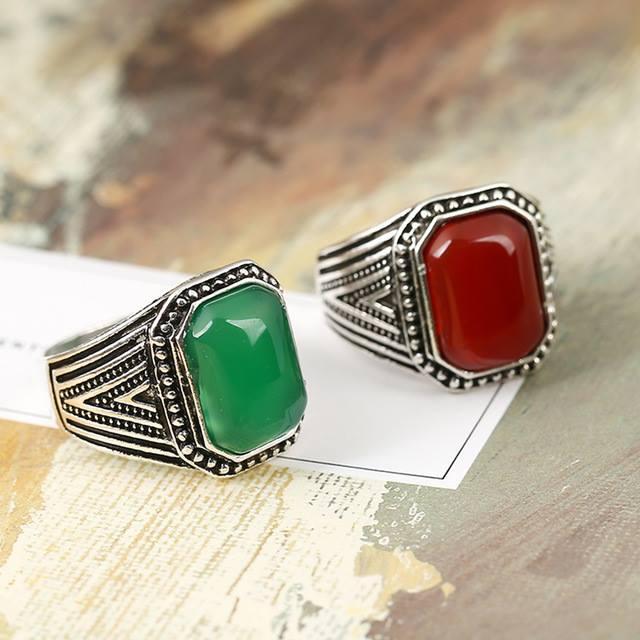 Red Ruby Turkish Ring