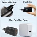 Real 85W GaN USB Type C Charger QC3.0 Quick Charge PPS PD 65W 30W Fast Charging For iPhone 15 14 Pro MacBook Laptop Ipad Samsung. 