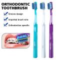 Professional Orthodontic Toothbrush Soft Bristle Interdental Brush Orthodontic Braces Brush For Adult Oral Hygiene Care Tool 1pc. 