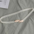 Fashion Pearl Belts For Women Dresses Elastic Buckle Ladies Belt Flower Butterfly Crystal Girls Waist Belts Waistband. 