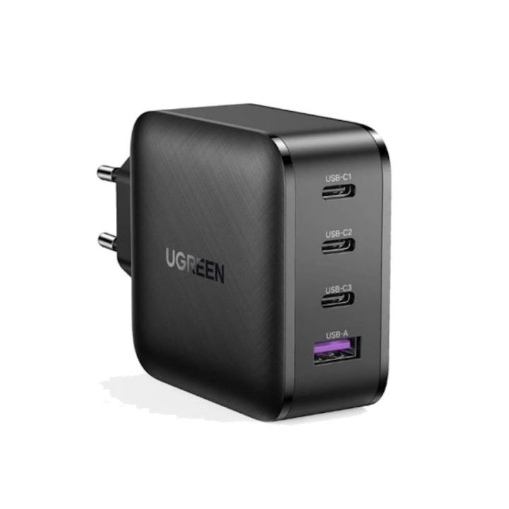 UGREEN 70774 65W USB C Charger 4 Ports USB C Power Adapter GaN PD Fast Wall Charger Compatible with MacBook Pro/Air M2, Dell XPS 13, iPad Pro/Air, iPhone 15 Pro Max/14, Galaxy S23, Steam Deck, and More