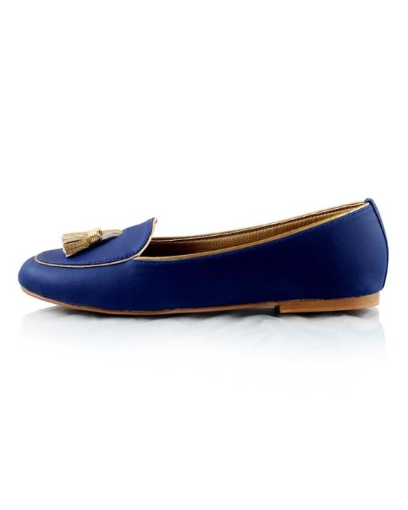 Navy%20Blue%20Faux%20Leather%20Moccasins%20For%20Women%20-%20Image%204