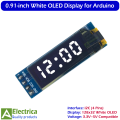 4 pin Original 0.94'' or 0.96'' Yellow Blue OLED IIC Serial OLED Display Module 128X64 I2C SSD1306 12864 LCD Screen Board For Arduino by Electrica. 