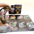 54Pcs 27Pcs Metal Gold Silver Pokemon Cards English Version Charizard Pikachu Trainer Card Game Collection Battle Toys Child Gift. 