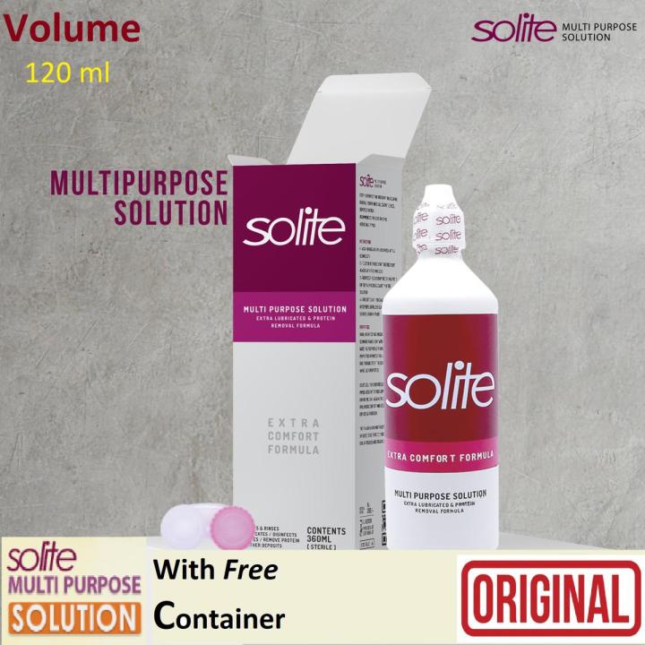Solite - Contact Lenses Solution - 360 ML - with Lens Case