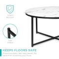 Center Table Coffee Table Marble Modern Living Room Round Accent Dining Table Metal Frame X Base Table Cross Designee Gadget Shop. 