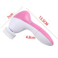 Beauty Care Face Massager, 5 in 1 Electric Cleanser, Portable Electric Facial Massager, Beauty Care Massager,Skin Electric ScrubberFacial Device For Cleansing, Exfoliating And Massaging, Body Exfoliating Beauty Tool With Brush Heads For Acne, Blackheads. 