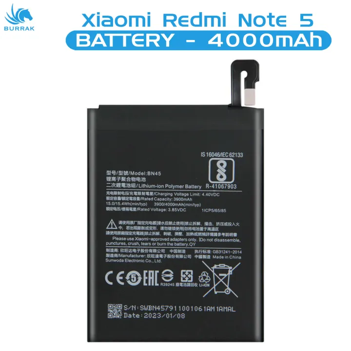 Xiaomi%20Redmi%20Note%205%20Battery%20BN44%20Replacement%20Premium%20Quality%204000mah%20Battery%20For%20Redmi%20Note%205%20-%20Image%202
