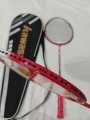 Original Kawasaki Red Color Super Light Badminton Racket Full Carbon Badminton Racket Set Professional, High Quality. 