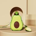 600ml Newest Super Cute Avocado Straw Plastic Water Bottle for School Kids Children Outdoor Portable Strap Summer Sports Water Bottle. 