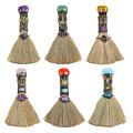 Magic Witch Wicca Altar Broom Witchcraft Accessories Crystal Point Wand Gemstone Feather For Cleansing Healing Decor. 