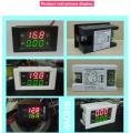 DC 0-600V 20A Digital LCD Solar Voltmeter Ammeter Built-in shunt Dual Display LED Digital volt AMP Indication. 