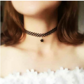 Handmade Velvet Lace Vintage Choker Necklace for Women Collar Torques Trendy Neck Jewelry Stretch Charm Gothic Punk Black Heart Strip Woman Party Accessories Clavicle Chain. 
