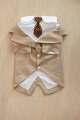 Pet suit dog dress tuxedo wedding pet dress two-piece tie set corgi chai. 