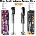 Hand Blender Mixer 800W Chopper Mixer Bowl Egg Whisk & Beaker - Coffee Beater - Egg Beater Machine For cake - Meat Chopper | Stainless Steel Hand Blender with 4 Blades | 2 Speed Levels | Ice Crushing, Smoothies, Powerful & Durable Home & Kitchen Appliance. 