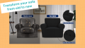 L Shape Sofa Set Covers - 4+3+Corner Set- 3 Pieces With Corner Sofa Set. 