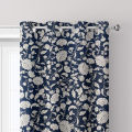 Floral Printed Duck Cotton Curtain. 