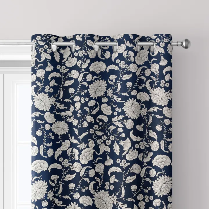 Floral%20Printed%20Duck%20Cotton%20Curtain%20-%20Image%202
