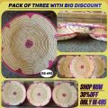 Set of 3 Changairs _ Chabiyan for Roti or Naan _ Bread Baskets _ Bread Trays _ Pack of 3 Baskets. 