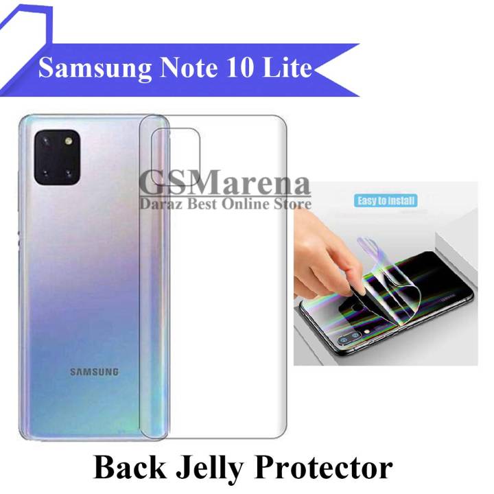 Samsung Note 10 Lite Back Jelly Protector Clear Soft Protection Film Transparent Hydrogel Film Protector For Galaxy Note 10 Lite