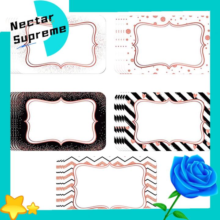 Gold Foil Name Sticker 24pcs Gold Foil Name Tag Stickers Beautiful Metallic Design Easy to Use Non-fading Durable Self-adhesive Name Tag Sticker for Events Parties Personalized Name Label