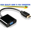 laptop to projector hdmi to vga cable converter adapter HDMI VGA video convertor hdmi-vga cable male to female. 
