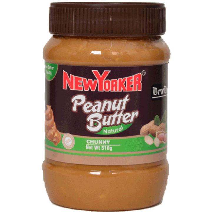 DewDrop NewYorker Peanut Buttèr Natural Chunky Spread 510 g Jar