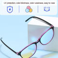 New Upgraded Red-Green Blindness Glasses Men and Women Common Use Color Weakness Eyeglasses Black Frame Oval. 