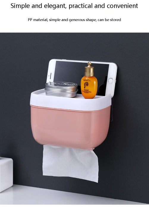 Wall-Mounted%20Self-Adhesive%20Tissue%20Dispenser%20Tissue%20Box%20Storage%20Holder%20for%20Paper,%20Towels,%20Mobile%20Phone%20Tissue%20Storage%20Box%20For%20Bathroom%20-%20Multi%20-%20Image%208