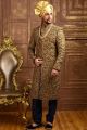 Groom Sherwani #KFS-01 Wedding Groom Dress Pakistani Wedding Dress For Groom Hand Embroidered Sherwani Ethnic Wear For Men. 