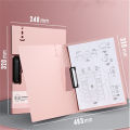 Hard Cover File Folder Easy to Carry A4 Size Multi-Functional Clipboard File Cover for Office Supplies School Stationery. 
