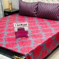 7PC Printed SaloniKa Cotton Comforter Set – Latest Summer Collection for Double Bed | Premium Quality | Multi Colors | Available at the linen. 