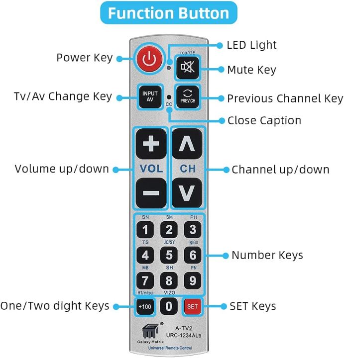 Senio%C3%B3rs%20Big%20Button%20Univer%C5%9Bal%20Remote%20Control%20%20for%20Extra%20Large%20Jumbo%20Giant%20Remote,%20Simple%20Easy%20Basic%20Control%20and%20LG%20Samsung%20Sony%20JVC%20T%C3%B3shiba%20Sharp%20Panas%C3%B3nic%20Technika%20Hita%C4%87hi%20Polar%C3%B6id%20TVs%20-%20Image%207