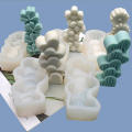Sunflower Candle Mold Four-leaf Clover Cake Mold Scented Candle Plaster Decoration Silicone Mold For Fondant Cake. 