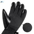 Winter Warm Gloves Touch Screen with Reflective Anti-Slip for Outdoor Black. 