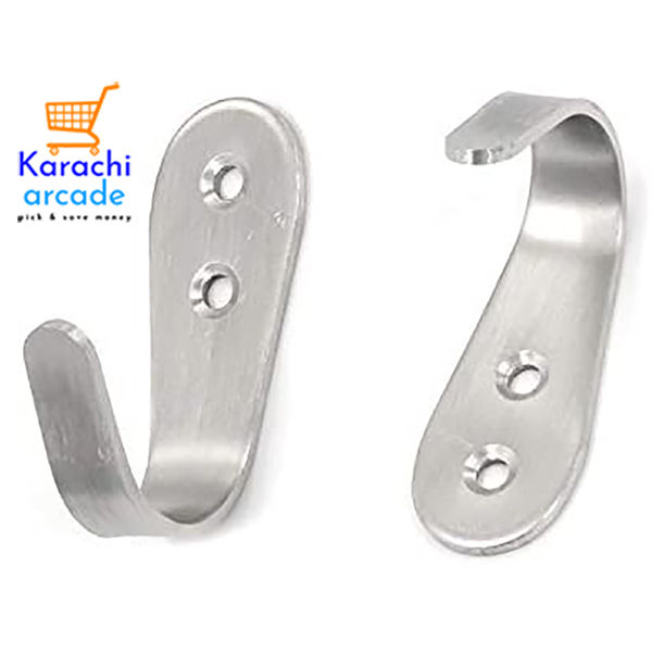 Pack%20of%206%20Wall%20Hooks%20-%20Coat%20Hooks%20for%20Wall,%20Hooks%20for%20Hanging,%20Steel%20Hooks%20for%20Bathroom,%20Kitchen,%20Door%20or%20Wall%20Hanger%20&%20Robe%20Towel%20Hook%20with%20screws%20-%20Image%202