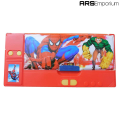 Multi-Function Geometry Box : Large Artbox Pencil Box in Multicolor and Random Characters. 