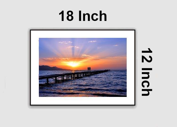 Frame For Room Decoration Wall Art Photo Concept LND CNP 12x18 (1) - Wooden Picture 12x18 Inch In size