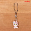 Sanrio Phone Pendant Melody Cinnamoroll Keychain Lanyard Kuromi Bag Charm Hello Kitty Hanging Rope Decoration. 