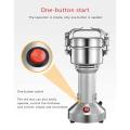 Imported Portable Multifunctional Stainless Steel Electric High Speed Grain Mill Powder Grinder Machine Copper 100g Vertical Heavy Grinder for Cereal Grain Spice Food Processor With Overload Protection 150 Grams Motor Kitchen Mill for Herbs Spices Nuts ●. 