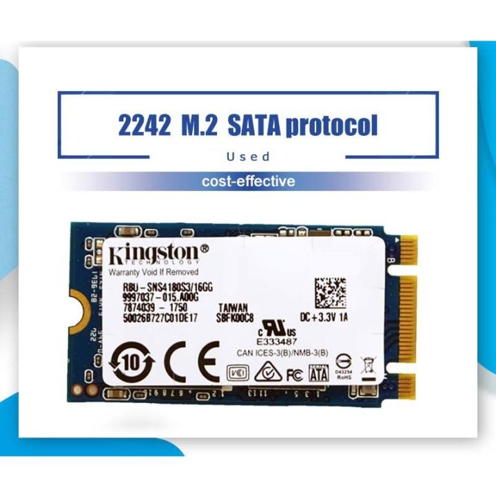 8 ,16 , 32 , 128 GB M.2 SSD 2242 Size, Branded Good Health, Laptop Pulled SSD Card