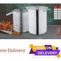 Flour Stock Pot Stainless Steel Ring Included. 