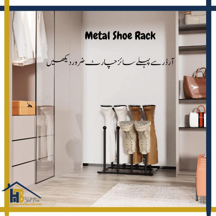 Customize Shoe Rake HB One Piece Customize, Entryway Shoe Rack, Black Metal Shoe Bench ...