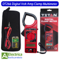 Titan DT266 AC/DC Digital Clamp Multimeter Electronic Volt AMP Resistance Tester Clamp Meter Data Hold With LCD Display (Bag, Test Leads & Battery included) by Electrica. 