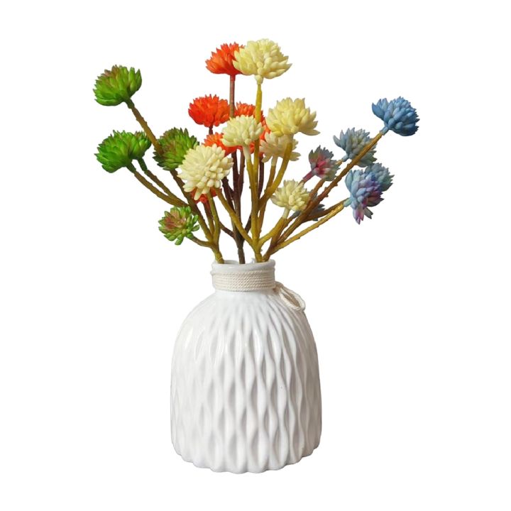 Plastic non breakable vases decoration home Nordic Style Flower Arrangement Living Room Origami flower pot for interior