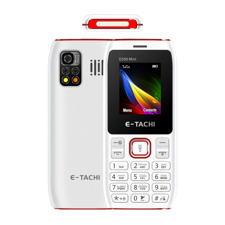 Etachi E550 Mini - 1.77 Inch Display - 3000mAH Battery - Auto call recording - Dengue Mosquit Trap Torch - Dual Sim - 1000 Contact Memory - Bluetooth - Wireless FM Radio - Audio & Video Player